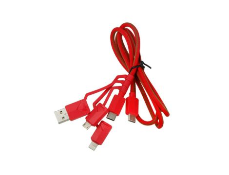 All in one Multiple USB Cable XTAR PDC-3 3A RED
