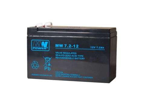 Akumulator żelowy 12V/7,2Ah MW T1