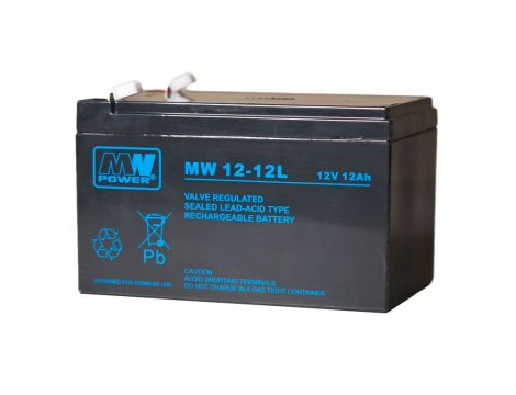 Akumulator żelowy 12V/12Ah MW T2 - 2