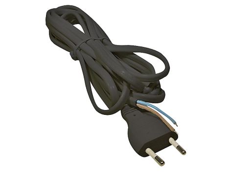Power cable 2*0,75-H03VV2-F 3m BLACK S19273