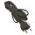 Power cable 2*0,75-H03VV2-F 3m BLACK S19273