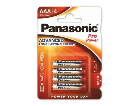 Alkaline Battery LR03 PANASONIC Pro Power B4.