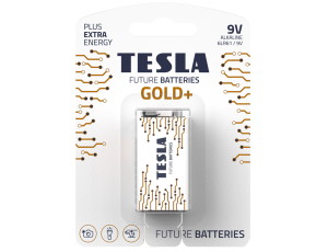 Alkaline battery  6LR61 TESLA GOLD+ B1 9V