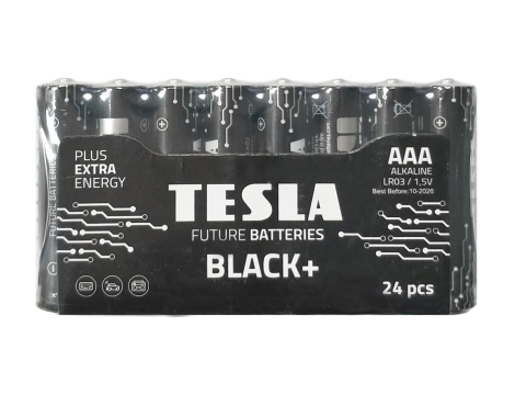 Alkaline battery  LR03 TESLA BLACK+F24