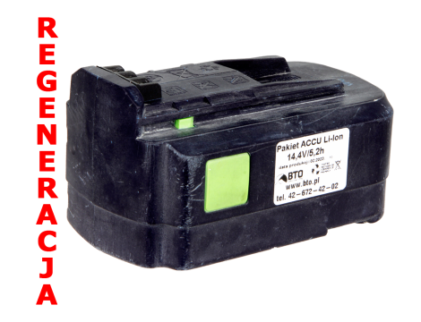 Battery for FESTOOL BPC 15 14,4V 5,2Ah Li-ION