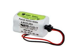 Custom battery pack Ni-MH GP220AAM4YMX 4.8V 2.2Ah - image 2
