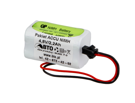 Custom battery pack Ni-MH GP220AAM4YMX 4.8V 2.2Ah - 2