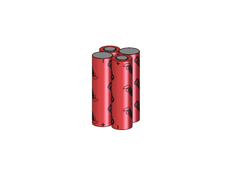 Battery pack 400LAHT 4Y + resistor 4,8V - 3