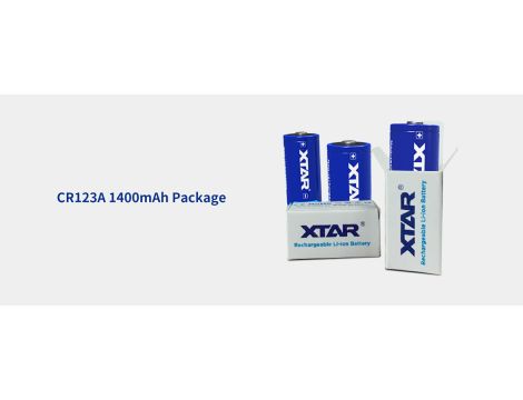 Bateria litowa XTAR CR123A luz - 4