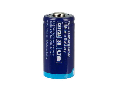 Bateria litowa XTAR CR123A luz - 2
