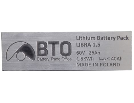 Lithium battery pack 18650 60V 26Ah LIBRA 1.5 - 13