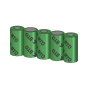 Custom battery pack NiCD SC 6.0V 1.9Ah 5S1P SERVICE - 3