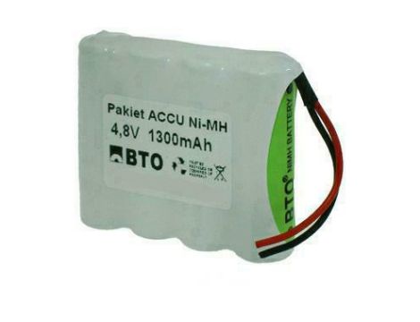 Custom battery pack NiMH AA 4.8V 1.3Ah 4S1P High Temperature - SERVICE