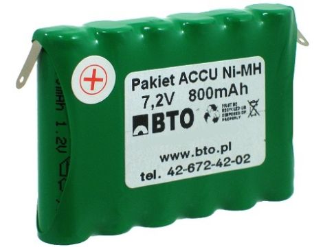 Battery pack NiMH AAA 7.2V 0.8Ah 6S1P - SERVICE