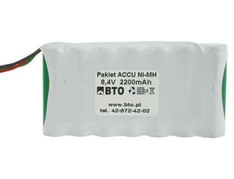 Custom battery pack NiMH AA 8.4V 2.2Ah 7S1P