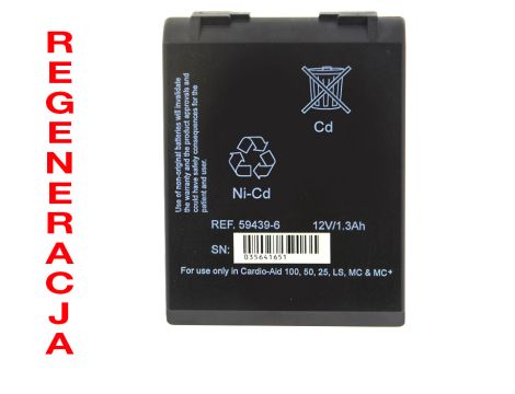 Battery pack regeneration INNOMED 12V 1900mAh NiCD