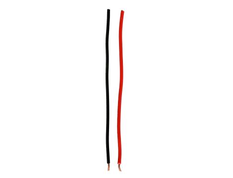 Silicon wire 1,0 qmm black/red