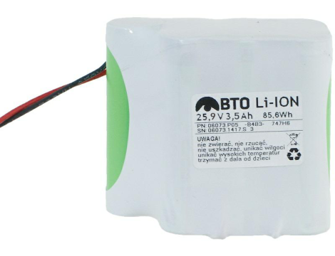 Battery pack  Li-ion 18650 25.9V 3.5Ah 7S1P