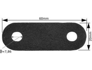 Connection plate 38120S 38120P 38140S 60x20mm (copper) (two holes)