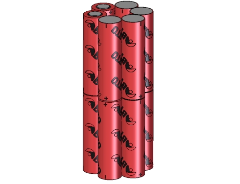 Battery pack Li-Ion 18650 22.2V 5.2Ah 6S2P - 2