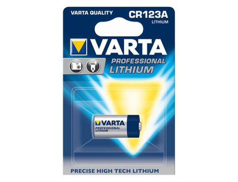 Lithium battery  CR123A 3V 1600mAh VARTA