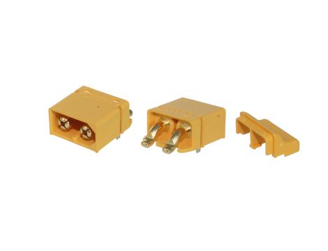 Amass XT60PT-M male connector 30/60A for PCB with cover - 2