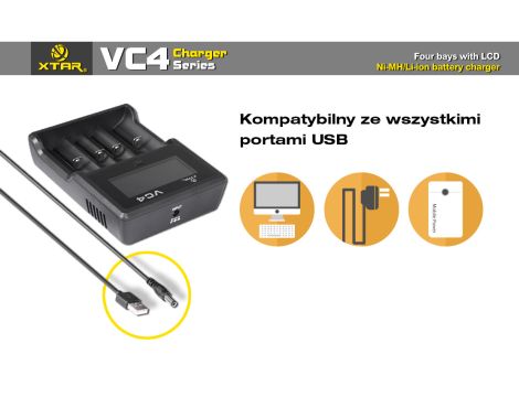 Charger XTAR VC4 for 18650/32650 USB - 23