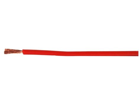 Silicone cable 0.5 qmm red - 3