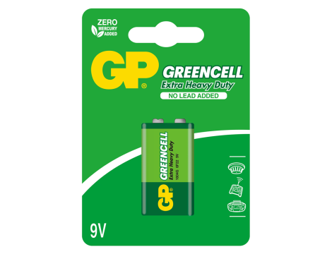 Battery 6F22 GP GREENCELL  GP