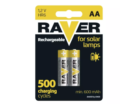 Rechargeable HR6/600mAh RAVER SOLAR