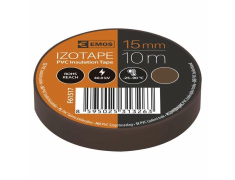 Insulating tape PVC 15/10 brown EMOS
