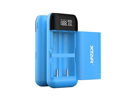 Portable Power Bank Charger XTAR PB2S BLUE 18650/21700 - 2