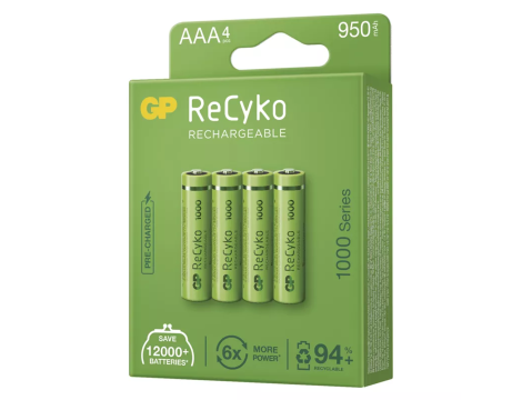 Rechargeable battery R03 1000 Series GP ReCyko 1,2V NiMH - 2