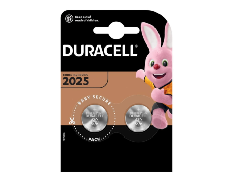 Duracell CR2025 B2 lithium battery.