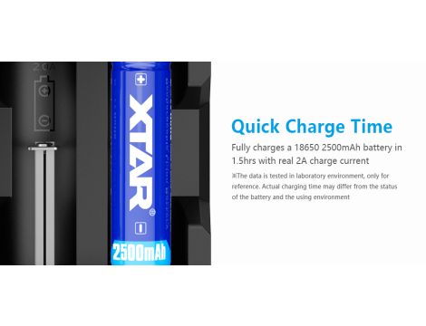Fast-charging  XTAR X2 NEW 18650/26650 - 12