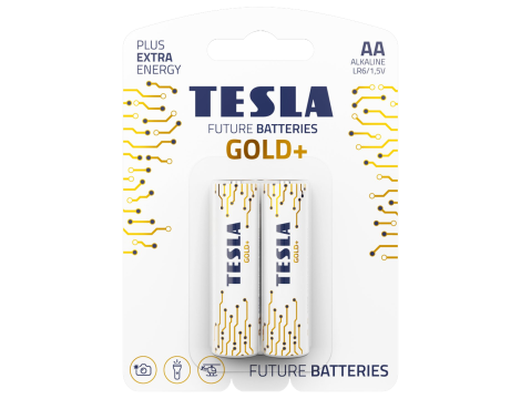 Alkaline battery  LR6 TESLA GOLD+B2