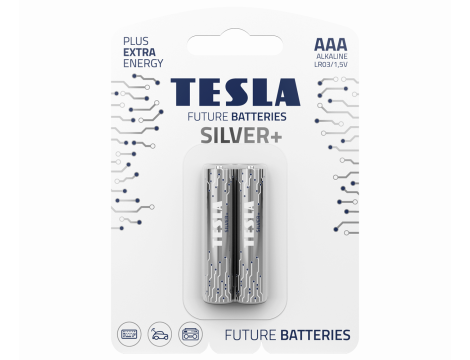 Alkaline battery  LR03 TESLA SILVER+B2
