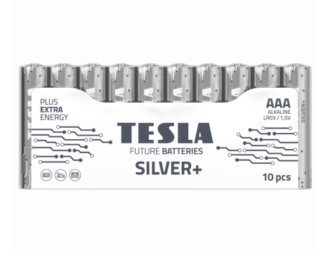 Alkaline battery  LR03 TESLA SILVER+F10
