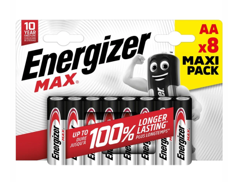 Bateria alk. LR6 ENERGIZER MAX B8 1,5V