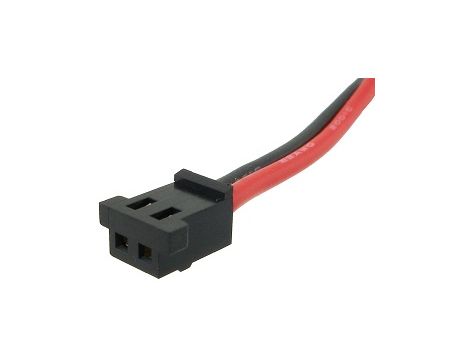 Plug with wires  9156-2P AWG24/15 red/blk (2PIN)