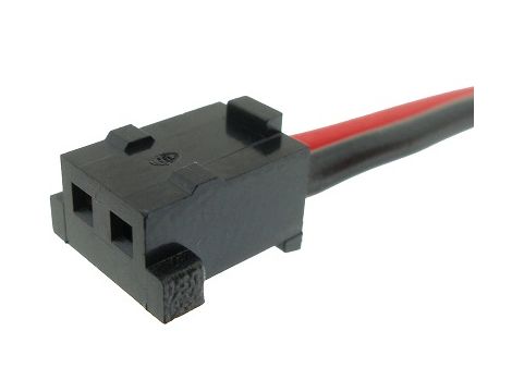 Plug with wires  9156-2P AWG24/15 red/blk (2PIN) - 3