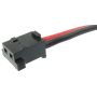 Plug with wires  9156-2P AWG24/15 red/blk (2PIN) - 3
