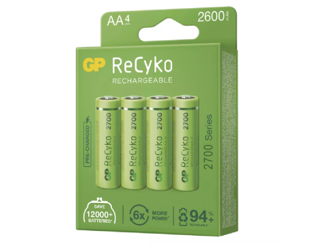 Rechargeable battery R6 2700 Series GP Recyko New EB4 - 2
