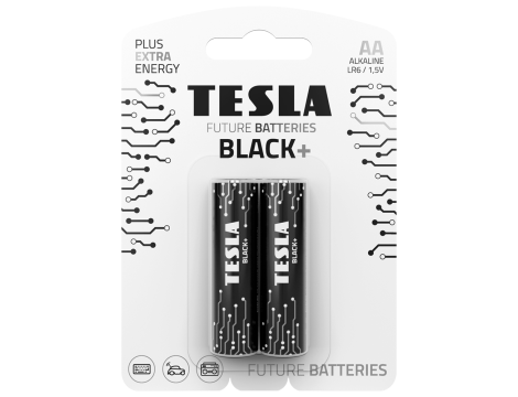 Alkaline battery  LR6 TESLA BLACK+B2