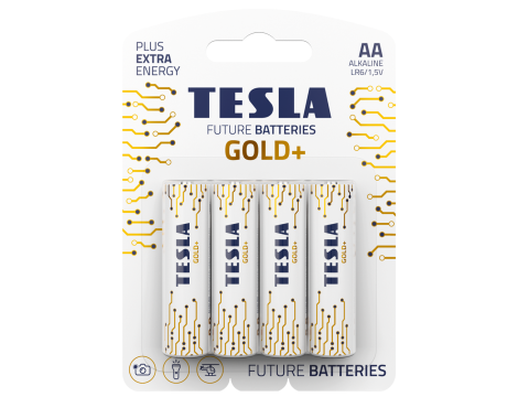 Alkaline battery  LR6 TESLA GOLD+B4