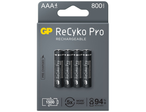 Rechargeable battery R03 800mAh GP ReCyko PRO