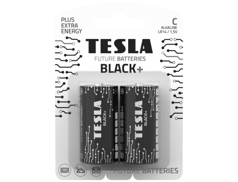 Alkaline battery  LR14 TESLA BLACK+B2