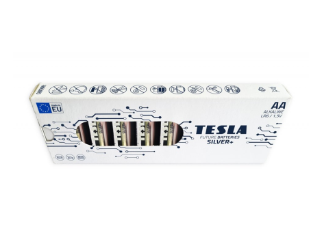 Bateria alk. LR6 TESLA SILVER+ F10 1,5V - 3