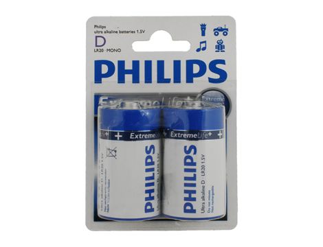 Alkaline battery LR20 PHILIPS ULTRA - 2