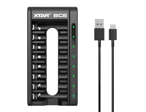 Charger XTAR BC8 for AA/AAA 1,5V USB - 5